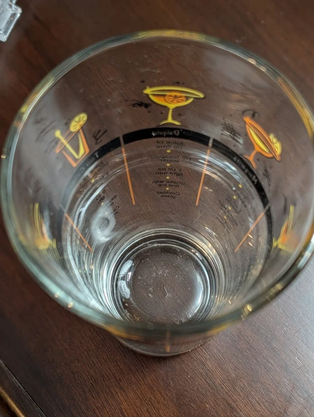 Vintage Libbey Cocktail Bar Recipe Tumbler